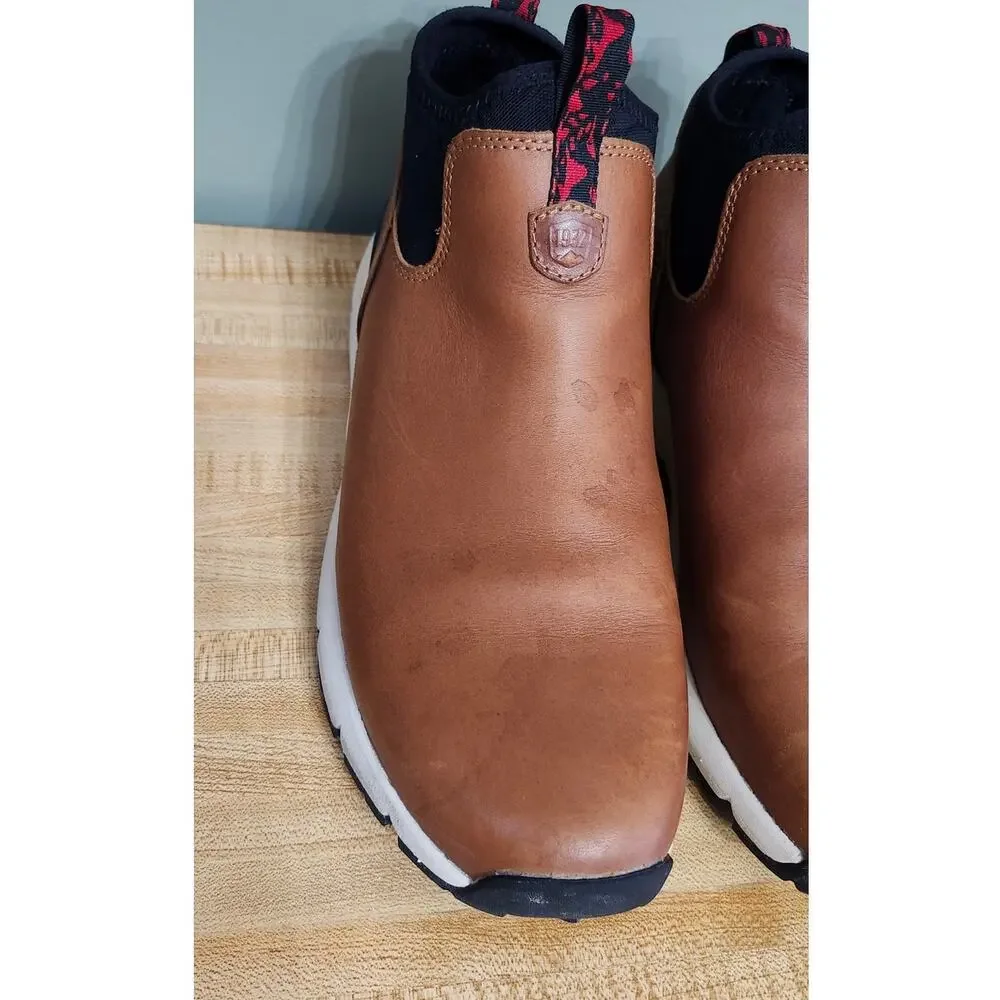 Danner Mountain 600 Chelsea Boots Men's 9.5 Saddle Tan Vibram Sole Leather